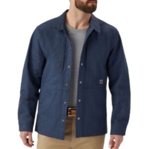 Duluth Trading Co. 40 Grit Standard Fit Lined Shirt Jack, Blue/Black, Mens 2X
